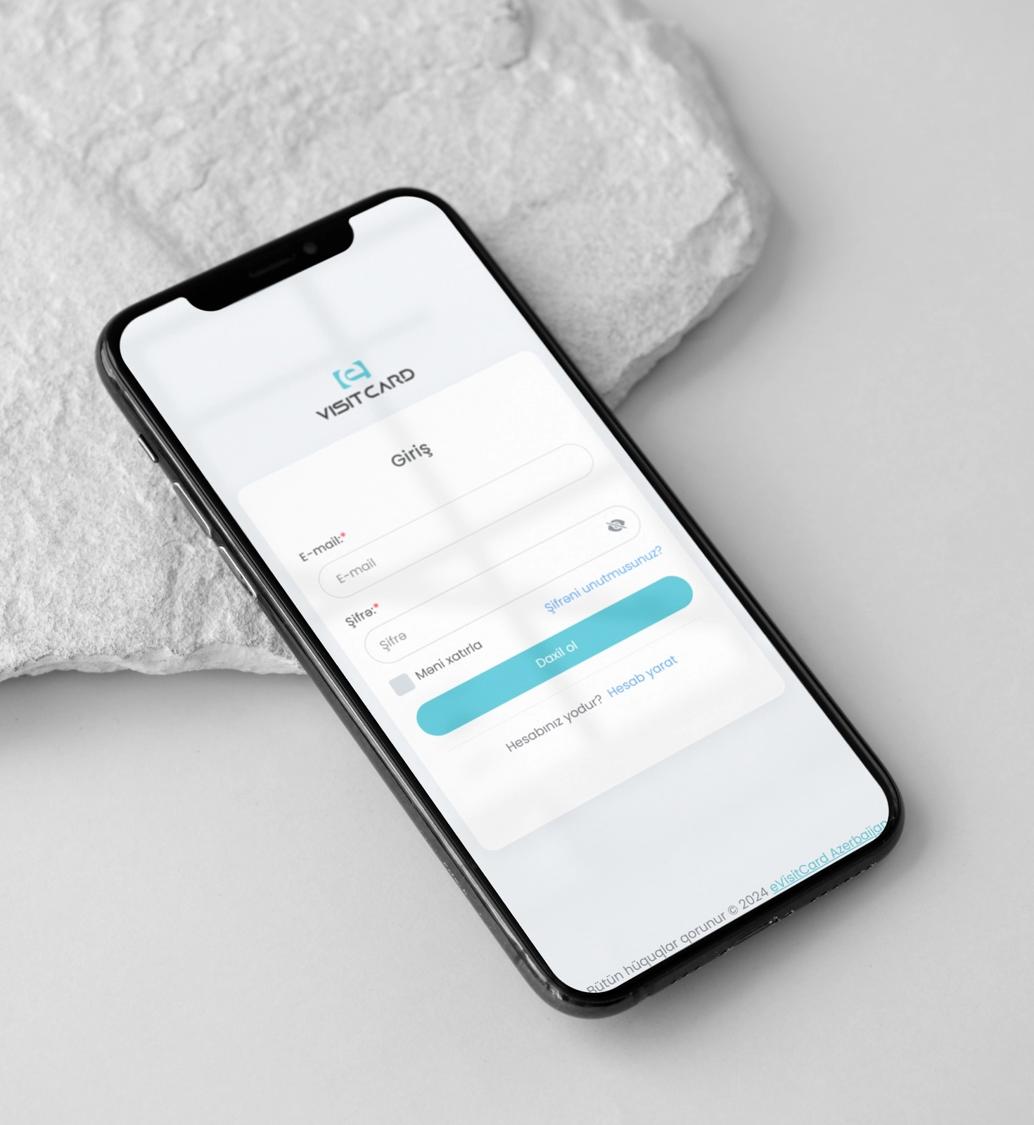Landing E-visitcard