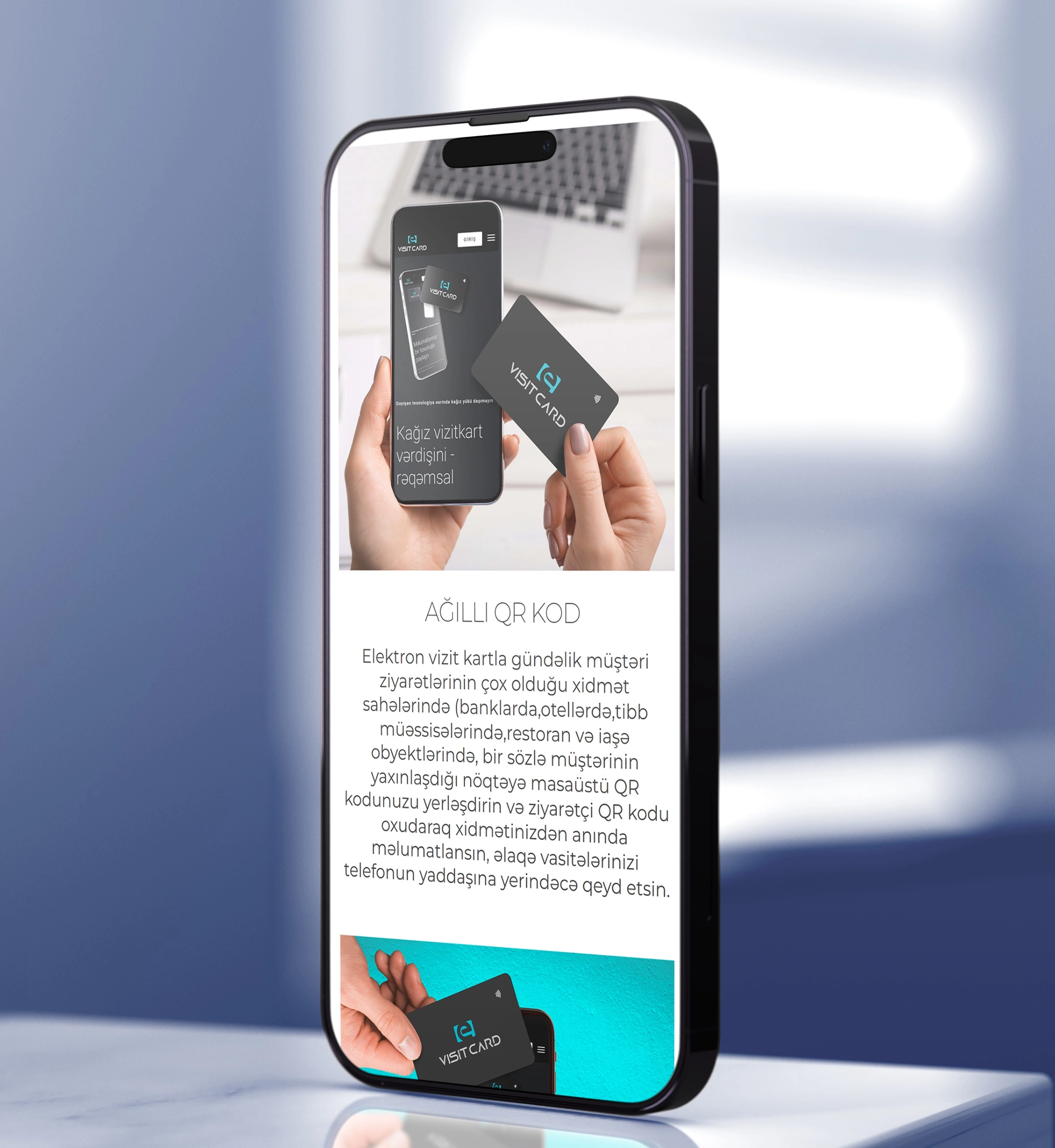 Landing E-visitcard